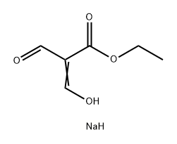 2-Propenoic acid, 2-formyl-3-hydroxy-, ethyl ester, sodium salt (1:1) Structure