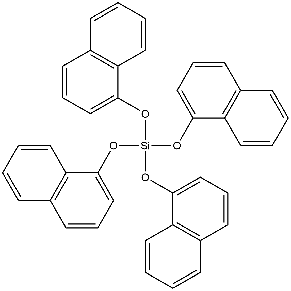 1-Naphthyl silicate, (C10H7O)4Si Structure