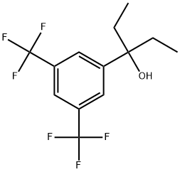 α,α-Diethyl-3,5-bis(trifluoromethyl)benzenemethanol Structure