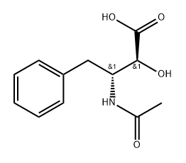 Benzenebutanoic acid, β-(acetylamino)-α-hydroxy-, (αS,βR)- Structure