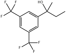 2-(3,5-bis(trifluoromethyl)phenyl)butan-2-ol Structure