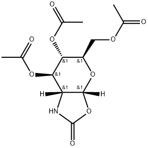 2-(carboxyamino)-2-deoxy-α-D-glucopyranose intramolecular 2,1-ester 3,4,6-triacetate Structure