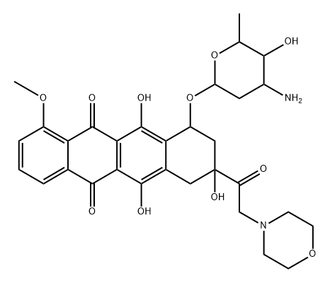 14-morpholinodaunorubicin Structure