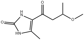 1,3-Dihydro-4-(3-methoxy-1-oxobutyl)-5-methyl-2H-imidazol-2-one Structure