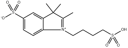 3-(2,3,3-Trimethyl-5-sulfo-3H-indol-1-ium-1-yl)propane-1-sulfonate Structure