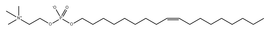 Ethanaminium, 2-[[hydroxy[(9Z)-9-octadecen-1-yloxy]phosphinyl]oxy]-N,N,N-trimethyl-, inner salt Structure