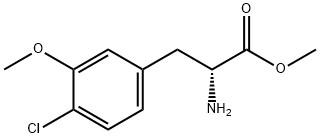 methyl (2R)-2-amino-3-(4-chloro-3-methoxyphenyl)propanoate 구조식 이미지