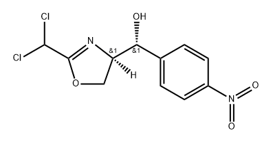 D-threo-2-(dichloromethyl)-a-(p-nitrophenyl)-2-oxazoline-4-methanol Structure