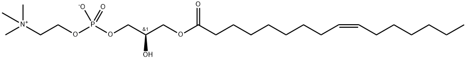 3,5,9-Trioxa-4-phosphapentacos-18-en-1-aminium, 4,7-dihydroxy-N,N,N-trimethyl-10-oxo-, inner salt, 4-oxide, (7R,18Z)- Structure