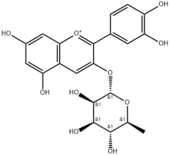 Cyanidin 3-O-rhamnoside Structure