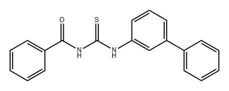 N-[([1,1'-biphenyl]-3-ylamino)thioxomethyl]-Benzamide Structure