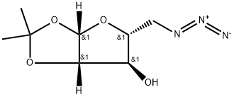 β-D-Arabinofuranose, 5-azido-5-deoxy-1,2-O-(1-methylethylidene)- Structure