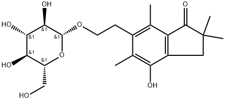 Onitin 2'-O-glucoside 구조식 이미지