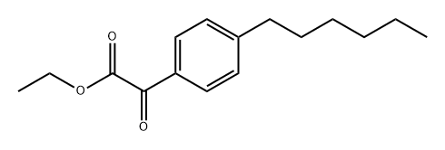 ethyl 2-(4-hexylphenyl)-2-oxoacetate 구조식 이미지