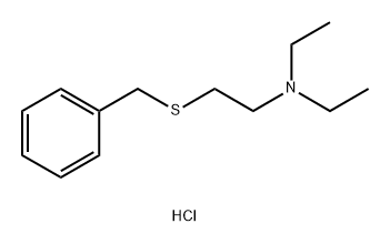 2-(Benzylsulphanyl)-N,N-diethylethanamine Hydrochloride Structure