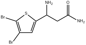 2-Thiophenepropanamide, β-amino-4,5-dibromo- 구조식 이미지