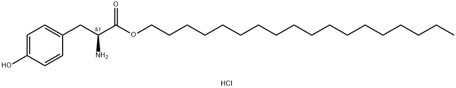 L-Tyrosine, octadecyl ester, hydrochloride (1:1) Structure