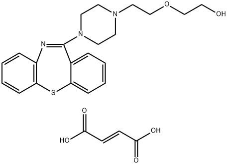 Ethanol, 2-[2-(4-dibenzo[b,f][1,4]thiazepin-11-yl-1-piperazinyl)ethoxy]-, (2E)-2-butenedioate (1:1) Structure