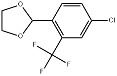 2-[4-Chloro-2-(trifluoromethyl)phenyl]-1,3-dioxolane Structure