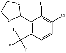 2-(3-chloro-2-fluoro-6-(trifluoromethyl)phenyl)-1,3-dioxolane Structure
