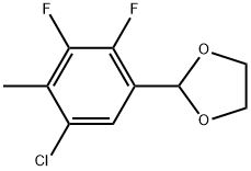 2-(5-Chloro-2,3-difluoro-4-methylphenyl)-1,3-dioxolane Structure