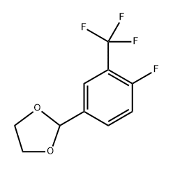 2-(4-fluoro-3-(trifluoromethyl)phenyl)-1,3-dioxolane Structure