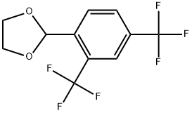 2-[2,4-Bis(trifluoromethyl)phenyl]-1,3-dioxolane Structure