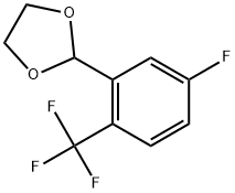 2-[5-Fluoro-2-(trifluoromethyl)phenyl]-1,3-dioxolane Structure