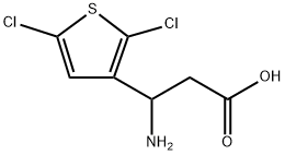 3-Thiophenepropanoic acid, β-amino-2,5-dichloro- Structure