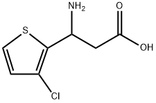 2-Thiophenepropanoic acid, β-amino-3-chloro- Structure