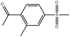 1-[2-Methyl-4-(methylsulfonyl)phenyl]ethanone 구조식 이미지