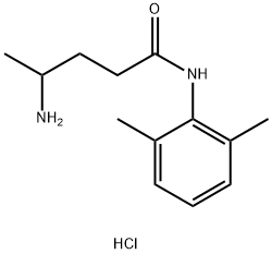 4-Amino-N-(2,6-dimethylphenyl)pentanamide hydrochloride 구조식 이미지