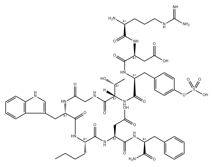 cholecystokinin (25-33), Thr(28)-Nle(31)- Structure