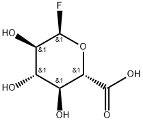 1-Deoxy-1-fluoro-alpha-D-glucopyranuronic acid Structure