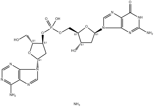 2'-DEOXYADENYLYL(3'5')-2'-*DEOXYGUANOSIN E AMMONIUM Structure