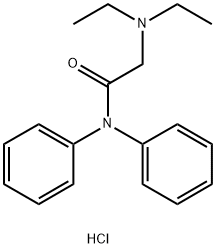 2-(DIETHYLAMINO)-N,N-DIPHENYLACETAMIDE HYDROCHLORIDE Structure