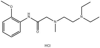 Acetamide, 2-[[2-(diethylamino)ethyl]methylamino]-N-(2-methoxyphenyl)-, hydrochloride (1:2) Structure