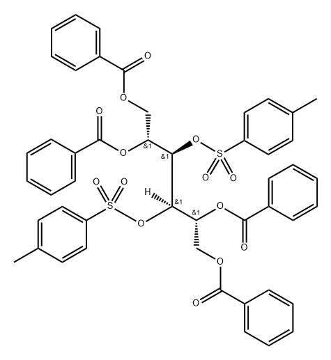 D-Mannitol, 1,2,5,6-hexabenzoate 3,4-bis(4-methylbenzenesulfonate) (9CI) Structure