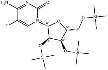 Cytidine, 5-fluoro-2',3',5'-tris-O-(trimethylsilyl)- Structure