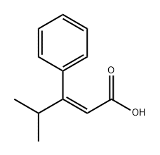 4-methyl-3-phenylpent-2-enoic acid Structure