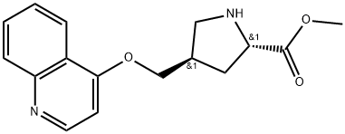 (4R)-4-(4-Quinolinyloxy)methyl-L-proline methyl ester Structure