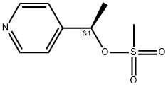 4-Pyridinemethanol, α-methyl-, 4-methanesulfonate, (αR)- Structure