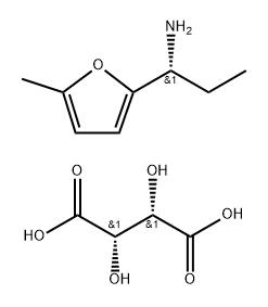 1R)-1-(5-Methyl-2-furyl)-1-propanamine, D-Tartaric acid Structure