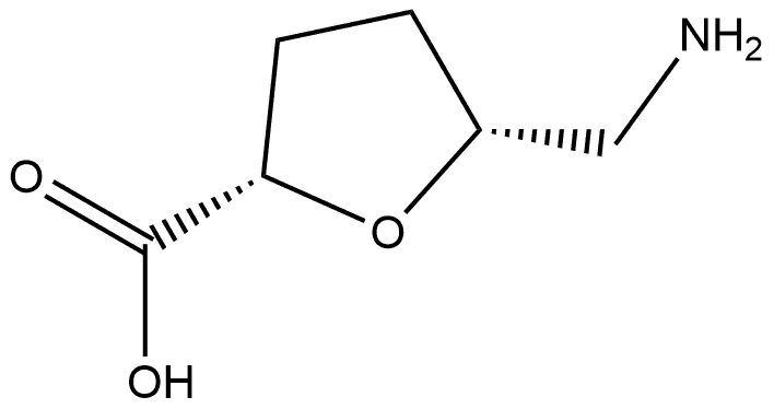 L-?erythro-?Hexonic acid, 6-?amino-?2,?5-?anhydro-?3,?4,?6-?trideoxy- 구조식 이미지