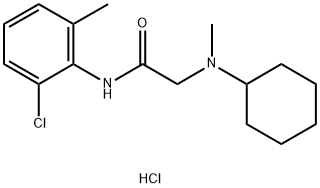 Acetamide, N-(2-chloro-6-methylphenyl)-2-(cyclohexylmethylamino)-, hydrochloride (1:1) Structure