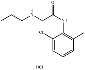 Acetamide, N-(2-chloro-6-methylphenyl)-2-(propylamino)-, hydrochloride (1:1) Structure