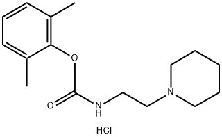 N-(2-(PIPERIDINO)ETHYL)CARBAMIC ACID, 2,6-XYLYL ESTER, HYDROCHLORIDE Structure