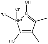 Nickel, [2,3-butanedione di(oxime-κN)]dichloro- 구조식 이미지