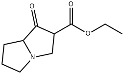 ethyl 1-oxohexahydro-1H-pyrrolizine-2-carboxylate 구조식 이미지