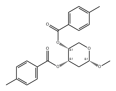 Decitabine Impurity 6 (alpha-D-Erythro-Pentopyranoside-Methyl-2-Deoxy-bis(4-methylbenzoate)) Structure